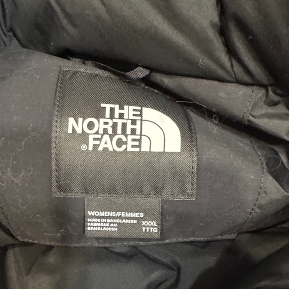 Women's The North Face - Black Jacket Long Jacket - Faux Fur Trimmed - Size 3XL - Picture 5 of 12